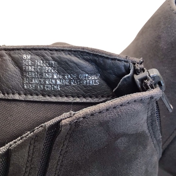 Sugar Juliette Womens Gray Faux Suede Ankle Boots Booties Size 8M - Picture 9 of 9